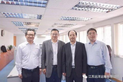 省港口集團(tuán)王永安董事長一行對江蘇遠(yuǎn)洋(香港)船務(wù)有限公司進(jìn)行調(diào)研