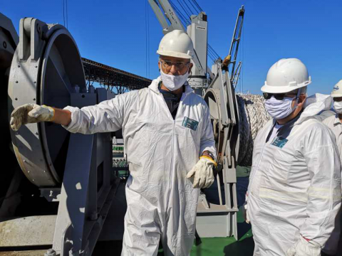 疫情下，“江遠(yuǎn)廣州”輪在巴西無缺陷通過首次PSC檢查